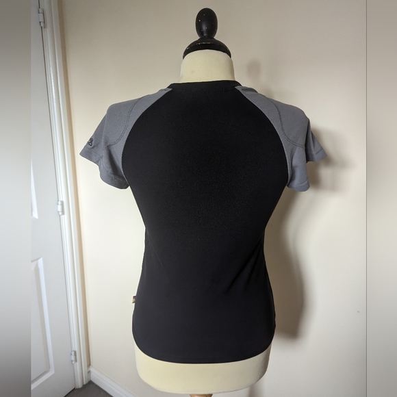 Women's Craghoppers Black And Grey Running Sport Top Size 6 8 Polyester - Picture 3 of 8